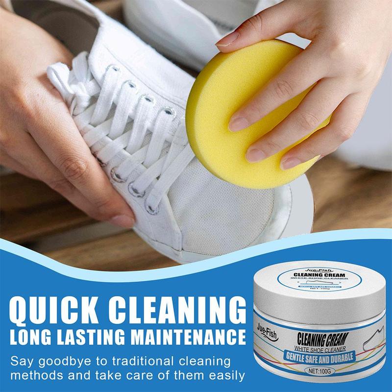 Product Introduction of White Shoes Cleaning Cream Stains Remover Shoes 100g All-Purpose Cleansing Cream For Cleaning Take Care Shoes Sneakers 23