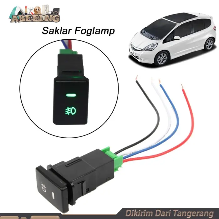 SWITCH SAKLAR FOGLAMP MOBIL UNTUK HONDA JAZZ BRIO MOBILIO FREED ACCORD - OTOPARTT