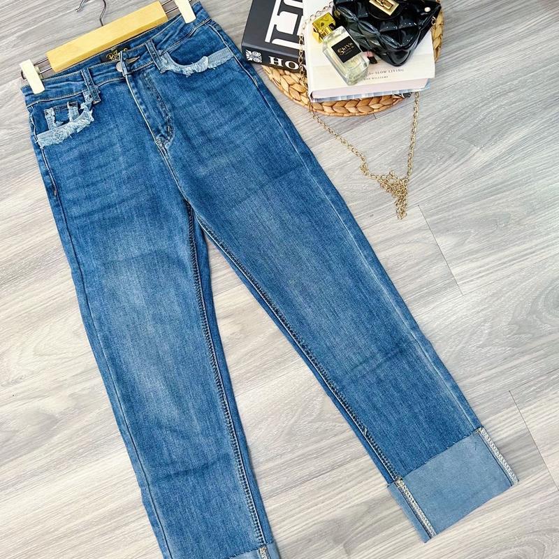 Celana Jeans Stik Balik Import Kinfolk Model Straight - Black/White/Blue/Deep Blue 7
