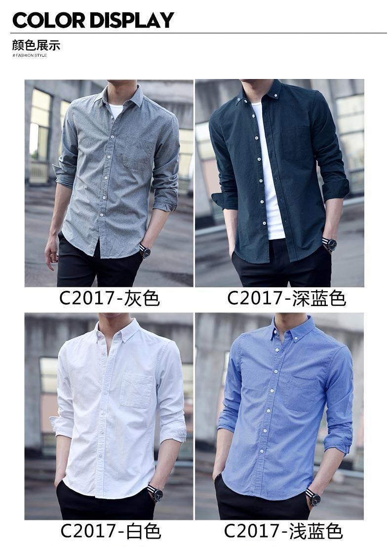 Product Introduction of Áo Sơ Mi Denim, Mỏng Mùa Hè, Dành Cho Nam Giới, Dài Tay Áo, Phong Cách Hàn Quốc, Hợp Xu hướng, Thông Minh Và Dễ Phối Đồ, Thường Ngày, Quần Áo Mùa Xuân, Inch, 2022 6