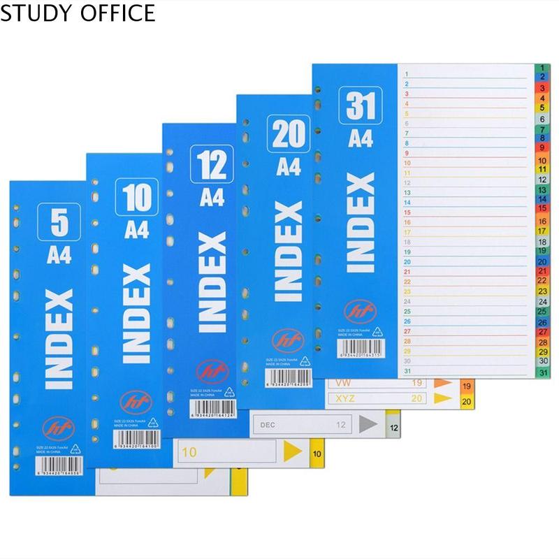 Binder Tabs 5/10/12/20/31Pages Index Separator Page Numbers A4 - TikTok ...