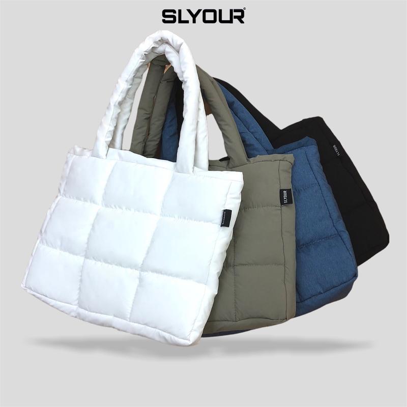 Túi TOTE unisex - SLYOUR Bag , chất liệu dù trần bông, chống sốc, kháng nước, vừa lap 15.6inch túi đeo chéo & túi đeo vai khóa kéo chống thấm nước phao nam saigon (TTV1)