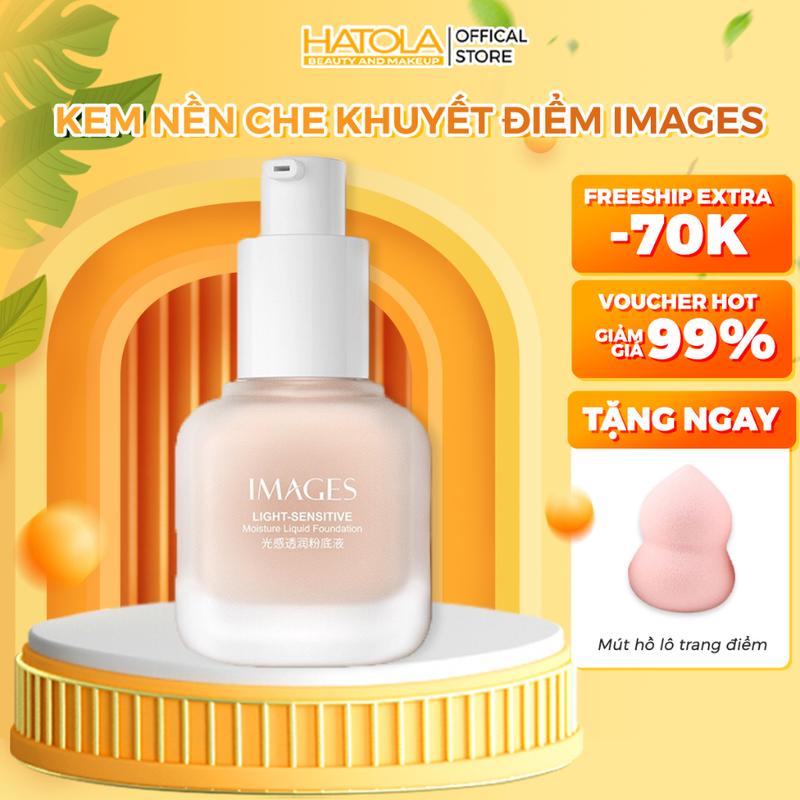 Kem nền che khuyết điểm Image kiềm dầu kháng nước lâu trôi tạo lớp nền đẹp trong suốt hộp thủy tinh