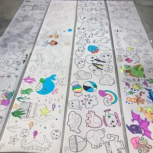 Random Pattern Doodle Painting Roll, 6/12counts set Art Drawing Paper, Painting Supplies for Students