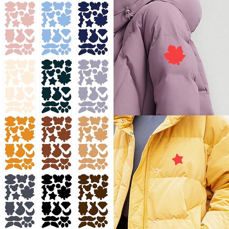 Product Introduction of Sewing-on Apparel Applique Self Adhesive Patches Colorful Thermal Transfer Elbow Patche Clothing Accessories Badge Sticker Fabric Iron On Patches Clothes 7