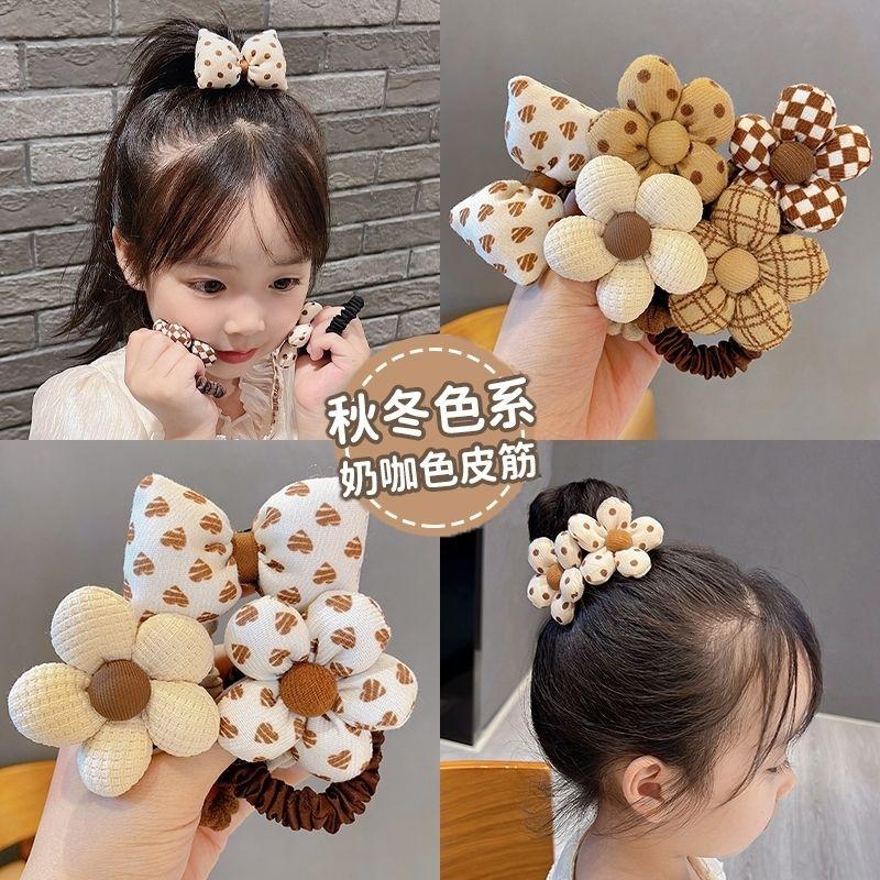 Dây Buộc Tóc Màu Nâu Sữa Cho Trẻ Em, Dây Buộc Tóc Vải Hoa, Dây Cao Su, Phụ Kiện Đội Đầu Cho Bé Gái, Phụ Kiện Tóc Bé Gái, Bộ 4605 Miếng, Thích Hợp Cho Trẻ Em, Không Làm Tổn Thương Tóc, Hàng Mới Về, Ưu Đãi Bán Chạy Trong 30 Ngày, Thời Gian Đến: 2025 0