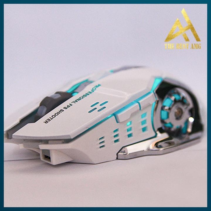 Wireless computer mouse RGB t-wolf Q13 led noise-canceling gaming ...