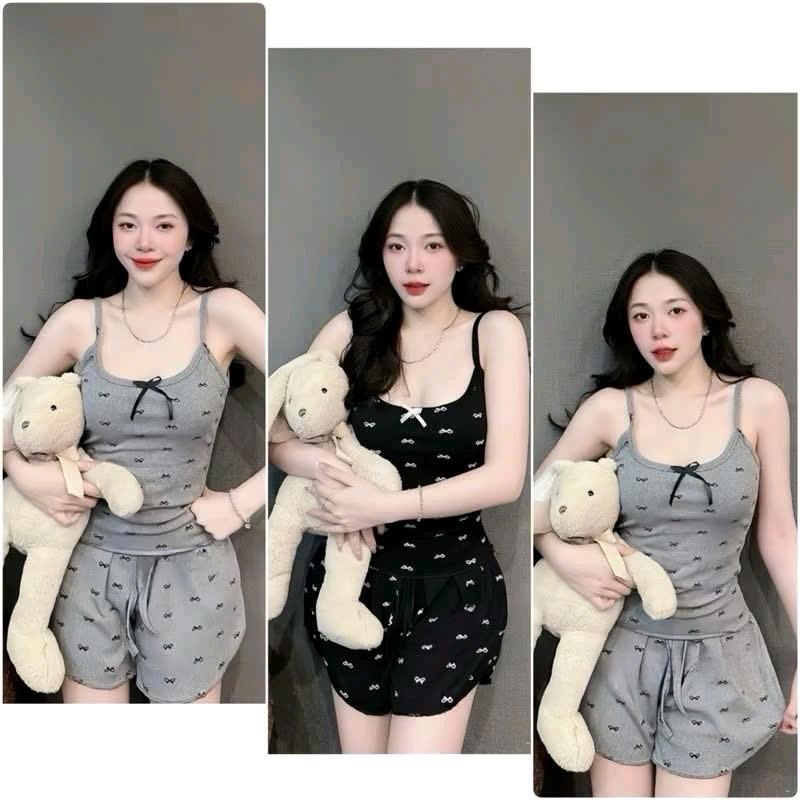 Đồ bộ mặc nhà chất thun gân mịn mát dễ thương Women form dưới 58kg phom xinh xắn nhiều màu hoạ tiết xinh xắn FREESIZE mềm-mịn- mát