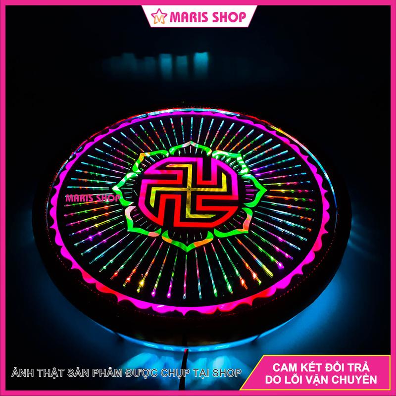 Đèn thờ hào quang hình chữ VẠN thờ Phật Như Lai, Ba Vị Tam Thánh, Phật Quan Âm hao Decor Decor Phòng