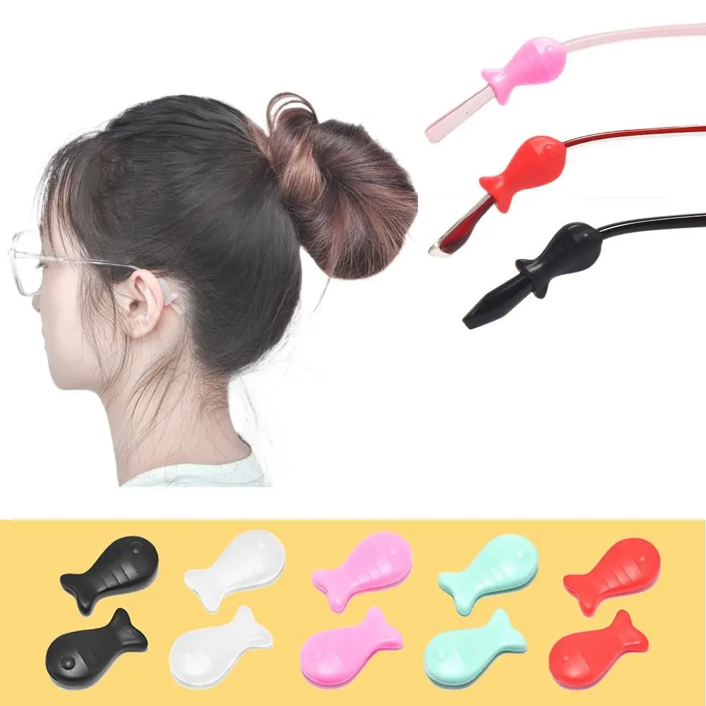 Eyeglass Eye Glasses Retainer Holders Anti Drop Silicone Glasses Anti-slip Sleeves Silicone Glasses Elastic Grip Eyeglasses Grip Comfort Glasses Leg Cover Ear Sock Pieces Tube Sleeve Men Women