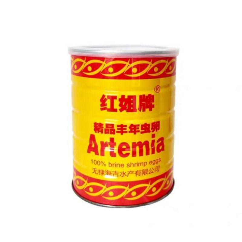 Artemia lon vàng nguyên lon 425gr date mới - Thức ăn giàu dinh dưỡng cho Cá Con, Betta, Guppy Và Cá Bột