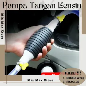 Pompa Tangan Transfer Oli Bensin Mobil Oil Extractor with 2 Clip - Black