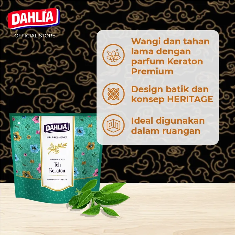 Dahlia Heritage Series Air Freshener One For All Pengharum Ruangan 75gr - Teh Keraton 2