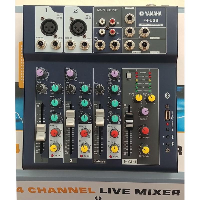 Bộ trộn âm thanh Mixer YAMAHA F4 có Bluetooth có chân USB, mẫu mới, hàng chất lượng. 2