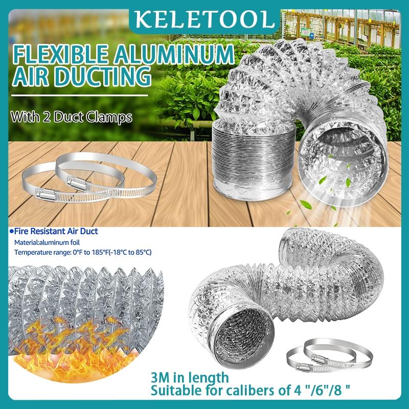 Double layer aluminum foil duct aluminum flexible duct outlet exhaust ...