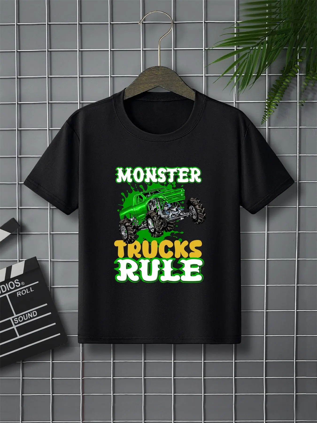 Boy's Letter Print Round Neck Tee, Regular Fit Casual Short Sleeve T-shirt for Summer, Kids Clothes for Daily Wear