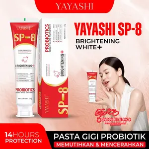 [COD] YAYASHI SP-8 Brightening White Probiotik Pasta Gigi  Mencerahkan Gigi Menghilangkan Noda dan Karang Pada Gigi Menyegarkan Napas Kesehatan Mulut