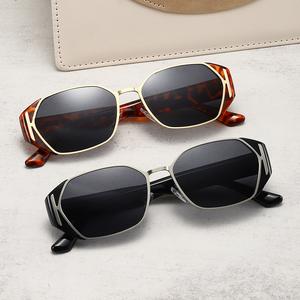 แว่นกันแดด 12012 รุ่นใหม่ 2565 เลนส์ธรรมดา ป้องกันแสงสีฟ้า กรอบโลหะ ทรงสี่เหลี่ยม