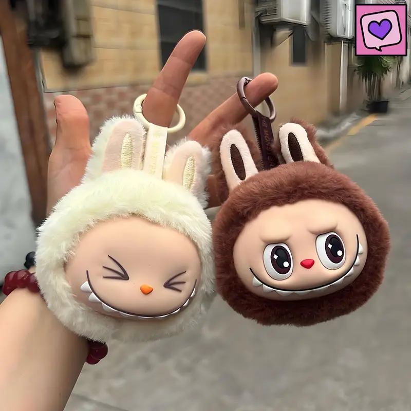 LABUBU Cute Bag Pendant Charm Labubu Plush Keychain Phone Accessory