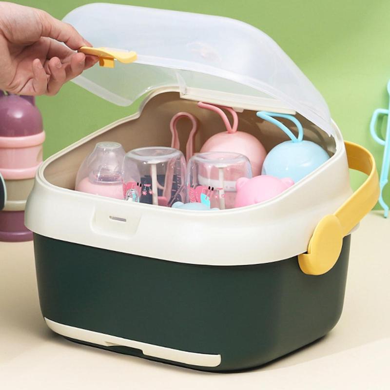 Product Introduction of Baby Bottle Storage Box Dustproof Drain Bottle Thickened Plastic Bottle Storage Box 19