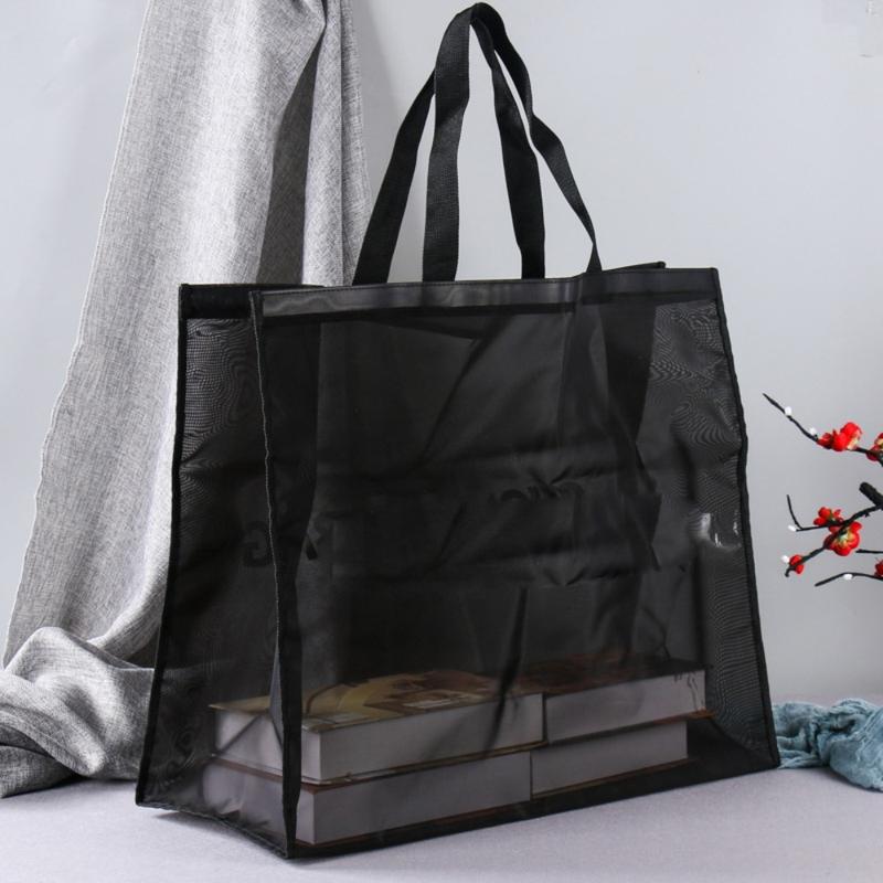 Hot Sale Large Capacity Shopping Bag Mesh Nylon Tote Washing Bag Outdoor 1