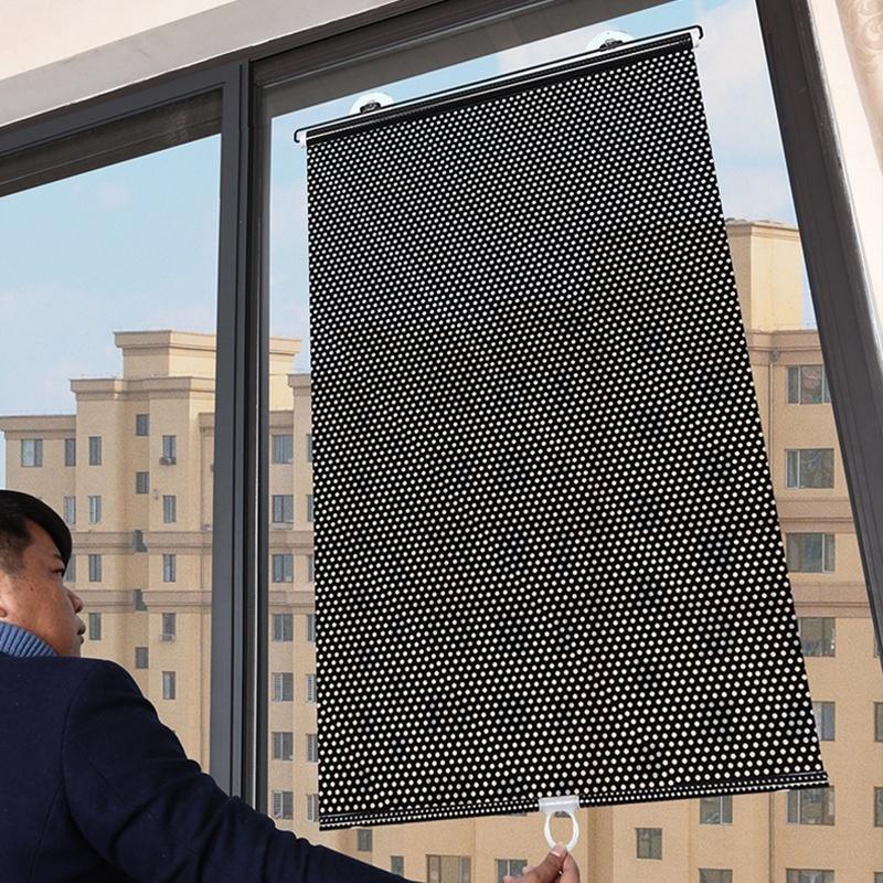 Rèm Dán Che Chắn Nắng Cuộn Gọn Dán Tường Cửa Sổ Phòng Ngủ Cửa Kính Ô Tô Cách Nhiệt Chống Tia Uv 2