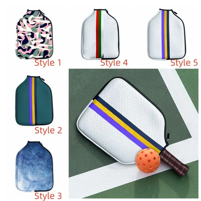 Tấm Che Bụi Cầm Tay, Tấm Che Mái Chèo Pickleball, Đóng Khóa Kéo, Vỏ Bảo Vệ, Tay Áo Vợt Pickleball, Nhẹ, Làm Bằng Cao Su Tổng Hợp, Thích Hợp Cho Lưu Trữ Pickleball, Thể Thao Vợt 3