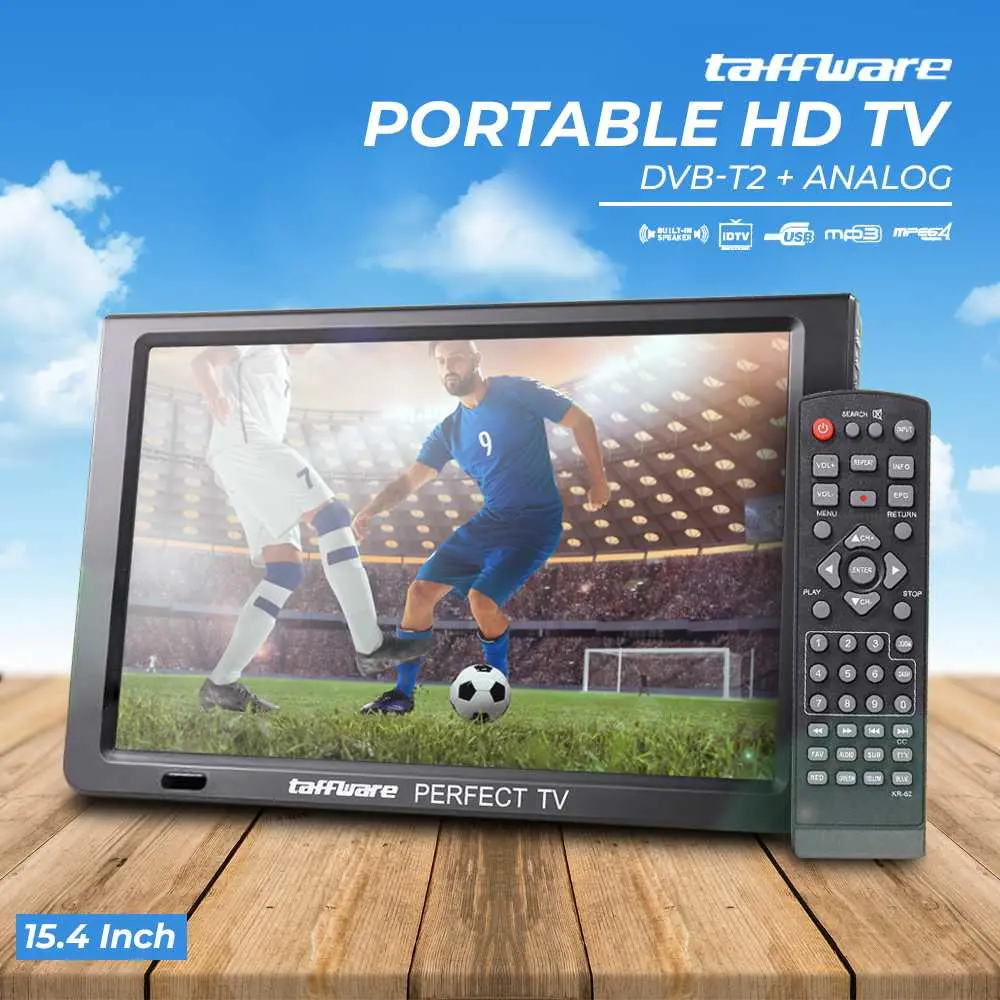 Portable Monitor TV LED Color 15.4 Inch DVB-T2 - D16 Ballabostore ...
