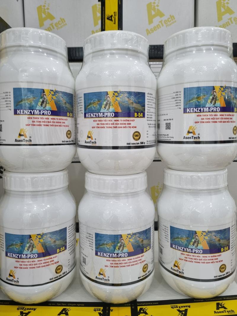 Product Introduction of [COMBO 6 HỘP] ASENTECH KENZYM PRO B-54 500 Gram - Hỗ trợ tôm tăng trưởng nhanh, kích thích ăn nhiều, tôm tiêu hóa nhanh. Sản phẩm hỗ trợ tôm ăn nhiều, tăng trưởng nhanh 3