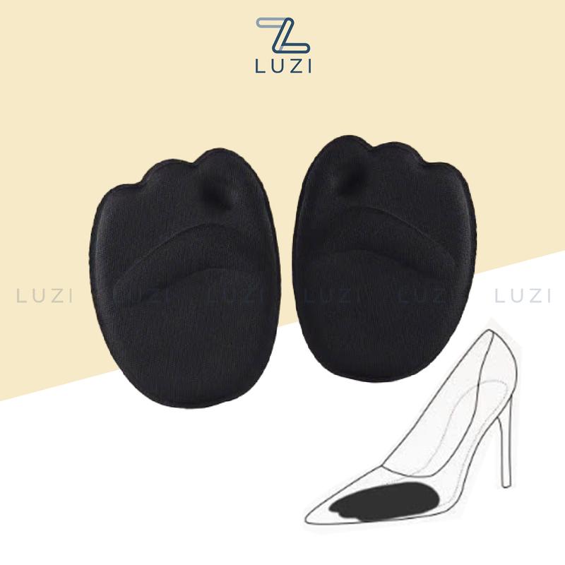 Luzi L Z Phụ kiện giày cao gót Luzi Miếng lót đệm mút bàn chân giảm đau nửa bàn chân trước Giảm size giày bị rộng MD3 Giảm đau hiệu quả Cải thiện vừa vặn