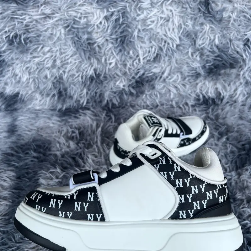 Giày sneker thể thao nam nữ  chunky liner mid N**I đen 2