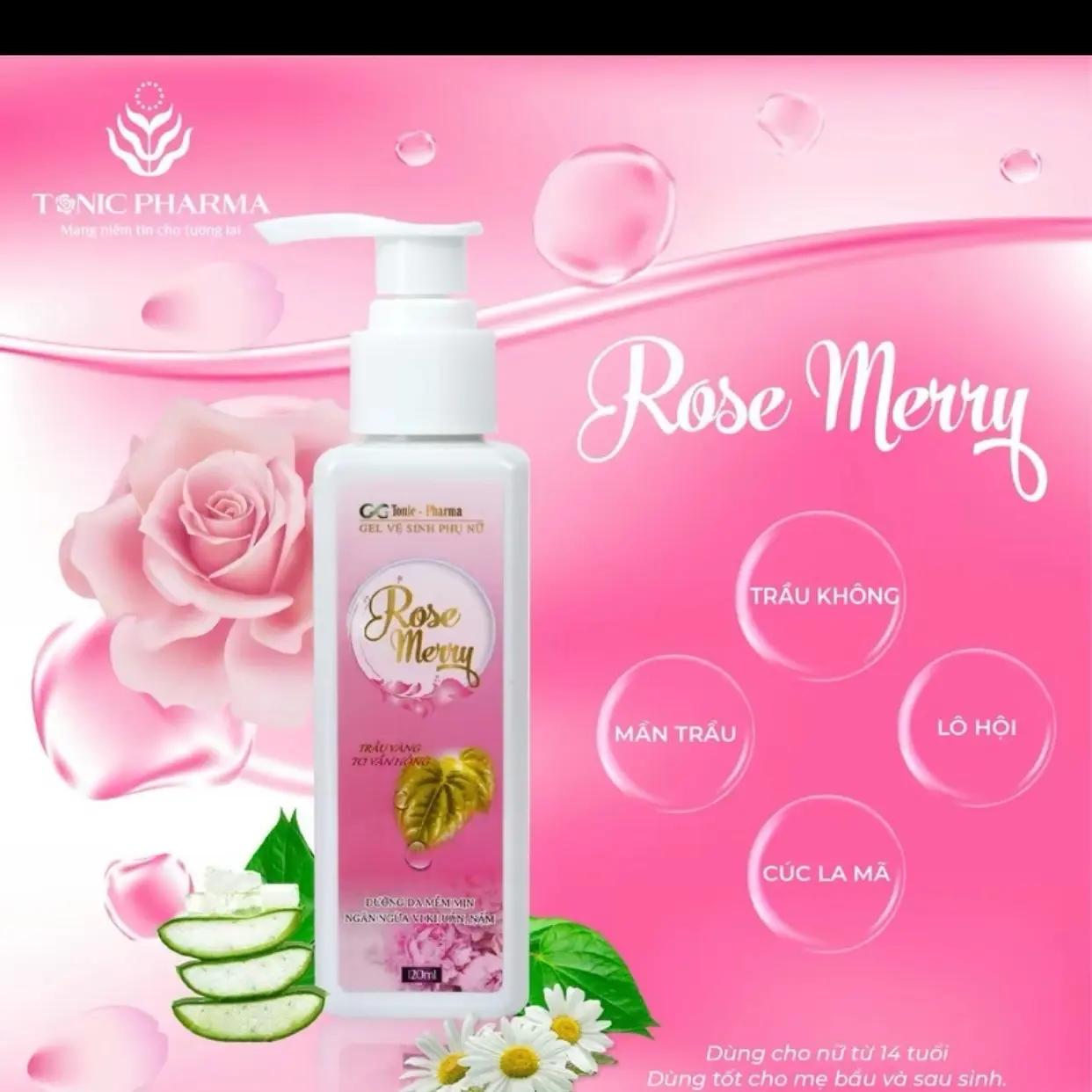 Dung dịch vệ sinh phụ nữ Rose Merry