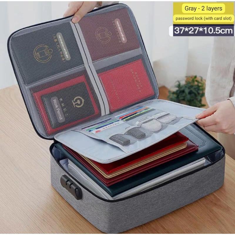  Túi đựnġ Tài Liệu Đa Năng  Cặp Tài Liệu Gia Đình  đựnġ Giấy Tờ Hồ Sơ Quan Trọng Nam Bag 