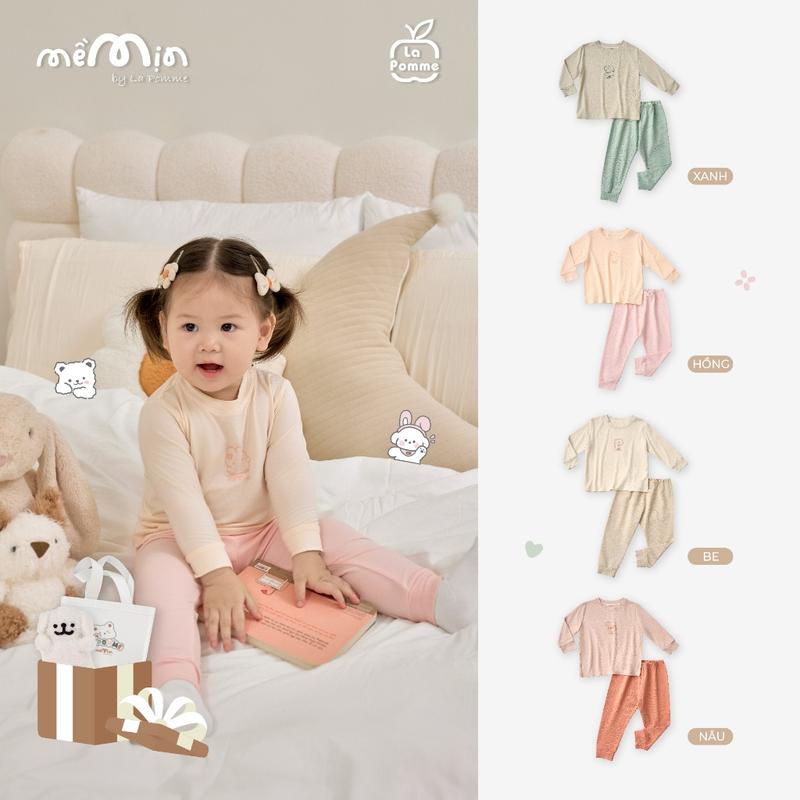 Bộ dài tay La Pomme mùa ru êm - Sợi Petit Soyeu thoáng mát – Bé trai/gái 6M - 3Y