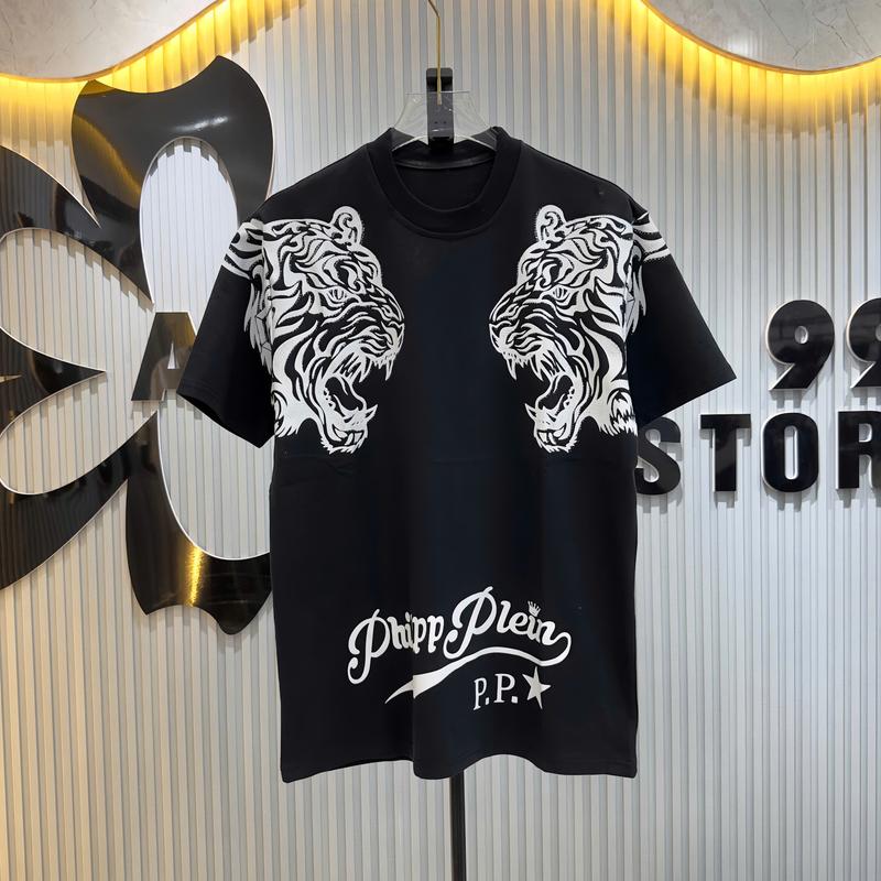 Áo Phông Hổ Kim Tuyến Logo Sắt chất cotton hai chiều mặc mát Hottrend nam nữ Boy Phố