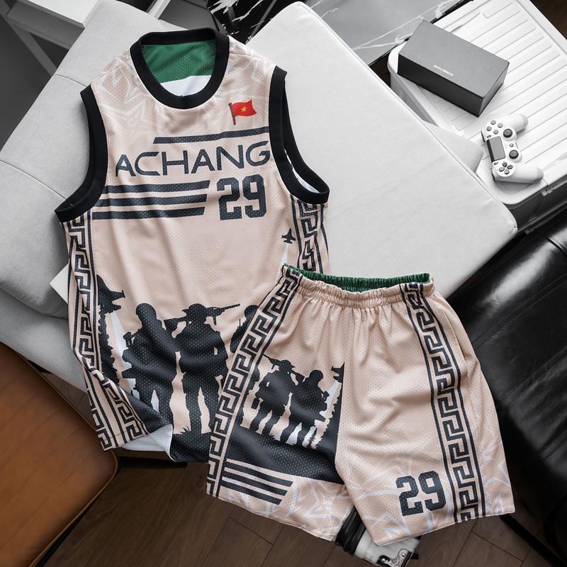 Bộ thể thao tanktop 2 mặt Việt Nam Sport Chạy Bộ 5