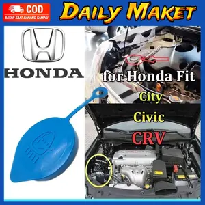 Mouth Cap Botol Air Wiper / Tutup Tabung / Washer Tank Mobil Compatible With Honda Brio Mobilio BRV Civic City Jazz Car Semprot
