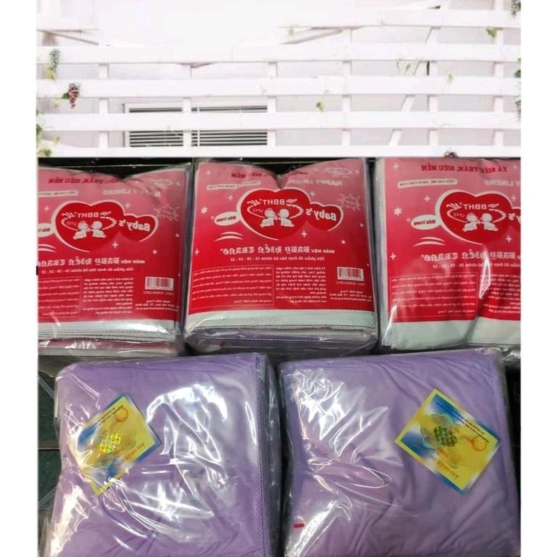 Combo 5 gói lót sơ sinh Hiền Trang loại 100 tờ 1 gói tặng 2 miếng thấm sữa Mami tã giấy