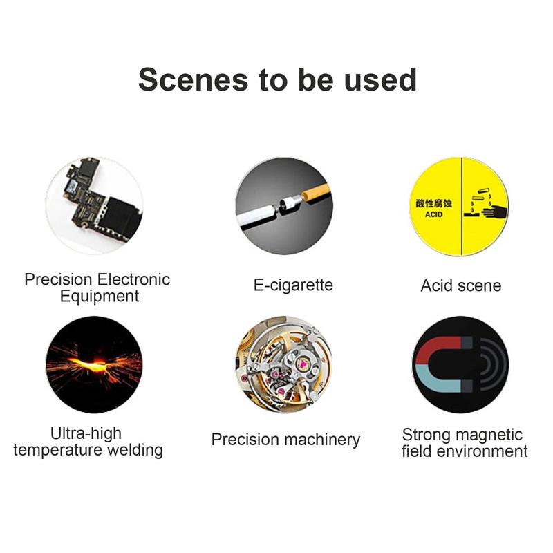 Ceramic Clips Reverse Tweezers Anti-static Insulated 3PCS Straight Curved Clips 7