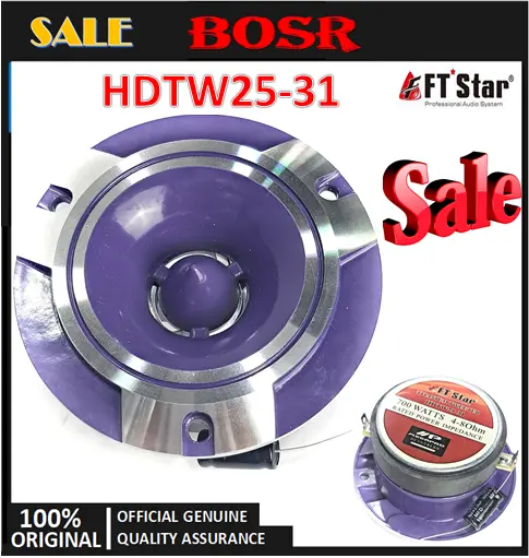 titanium tweeter 700w hdtw25-31 with Free Capacitor Audio Speakers