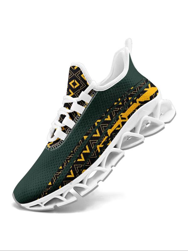 Men's Fashionable Patchwork Low Top Sneakers, Casual Comfortable Breathable Mesh Sports Running Shoes, Male All-match Round Toe Shoes for Daily Wear 7
