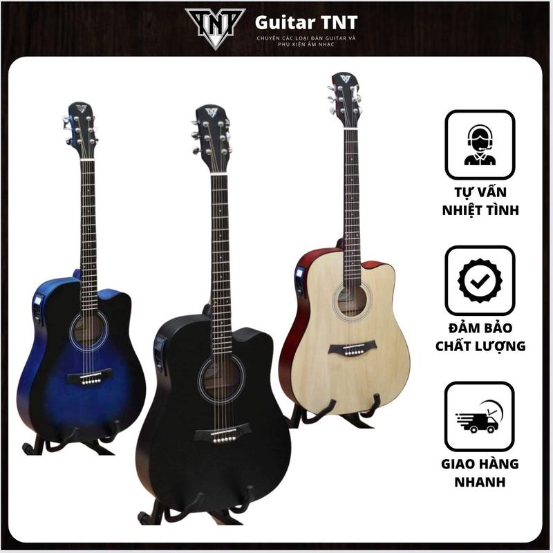 [Acoustic T100 Full Size 41 Inch] Đàn Guitar Acoustic T-100 Guitar TNT, Size 41 Inch(dài 105cm), Full Gỗ Nhập Khẩu, Có Ty Chỉnh Cong Cần 2 Chiều, Khoá Inox điện