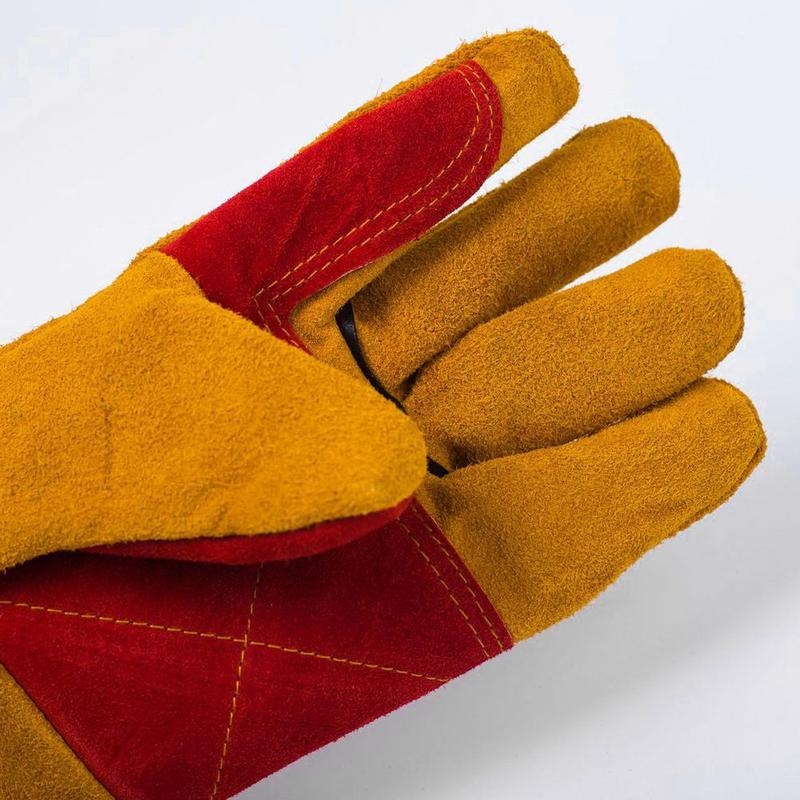 Product Introduction of 60cm Leather Fire Resistant for Welding Cooking Baking Fireplace Soldering Accessory Welding Glove Welding Gauntlets Works Gloves 19