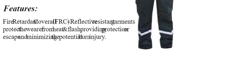Product Introduction of Fire Retardant Coverall (FRC) Safety Workwear with Sirim Dosh (Size: S - 5XL) 2