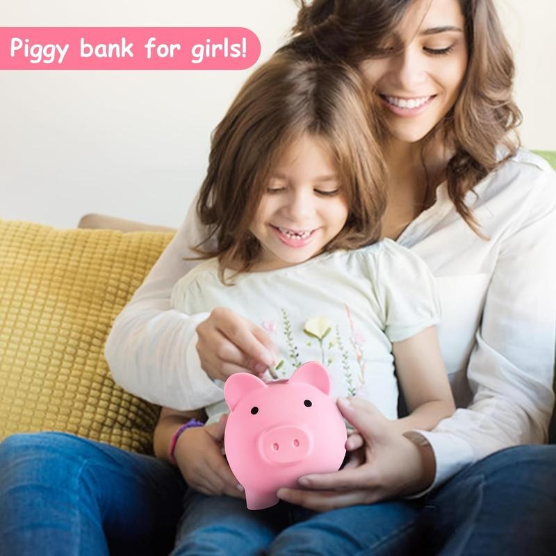 Cute Cartoon Piggy Bank, 1 Count Unbreakable Piggy Bank, Coin Bank, Home Decor, Birthday Gift for Boys and Girls 2
