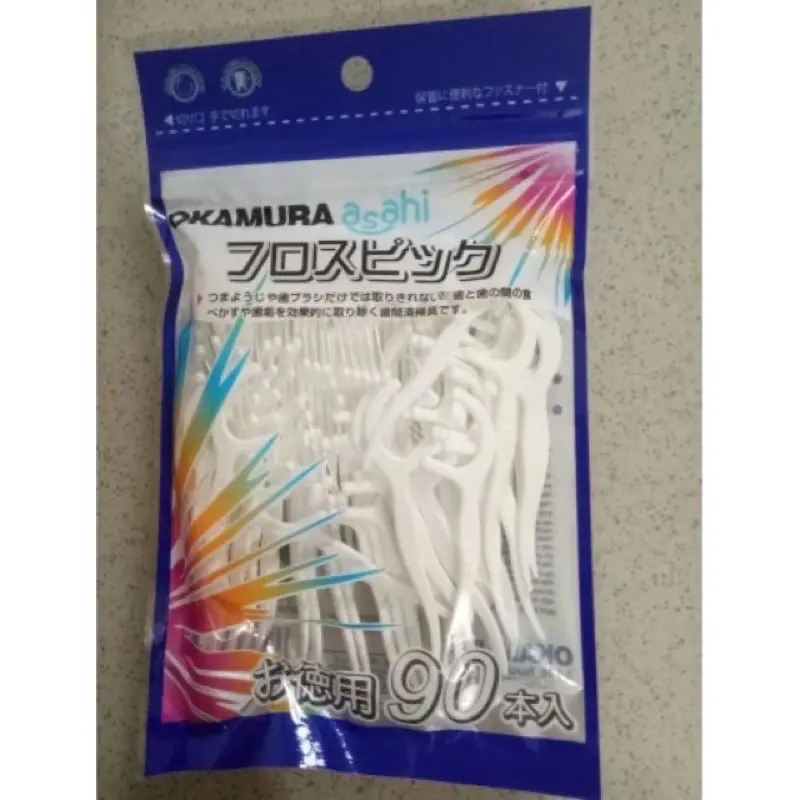￼Okamura - Tăm kẽ chỉ nha khoa Okamura chất lượng Nhật Bản (Bịch 50 cây/90 cây) 1