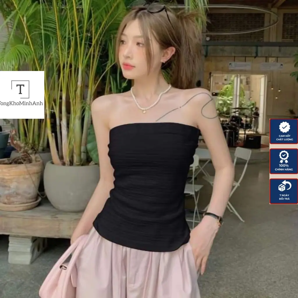 Áo Quây Không Tay Dáng Dài Ôm Body Màu Đơn Giản Dễ Phối Đồ Phù Hợp Thời Trang Nữ Hàng Qccc Tongkhominhanh Women Nhung Top Voi Voan