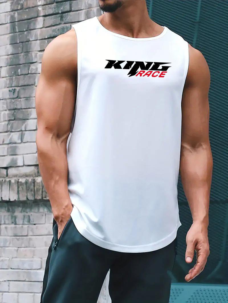 Product Introduction of Men's Gym Fitness Training Basketball Casual Stretch Sleeveless Sports Vest Comfortable Breathable Comfortable Vest 2