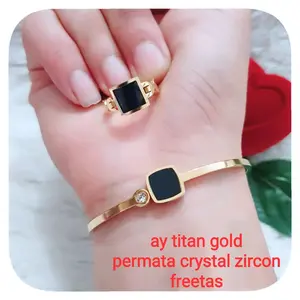 xuping miracle gelang cincin wanita luxury diamond Jewelery  titanium anti karat