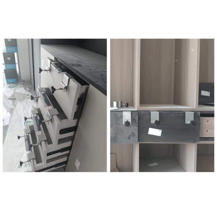 Kẹp cố định mặt hộc ngăn kéo tủ, kẹp vam cố định bắt mặt ngăn kéo tủ gỗ công nghiệp 4